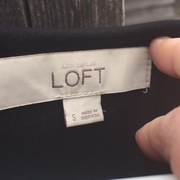 Loft gray dress with side ruching - Picture 3 of 6